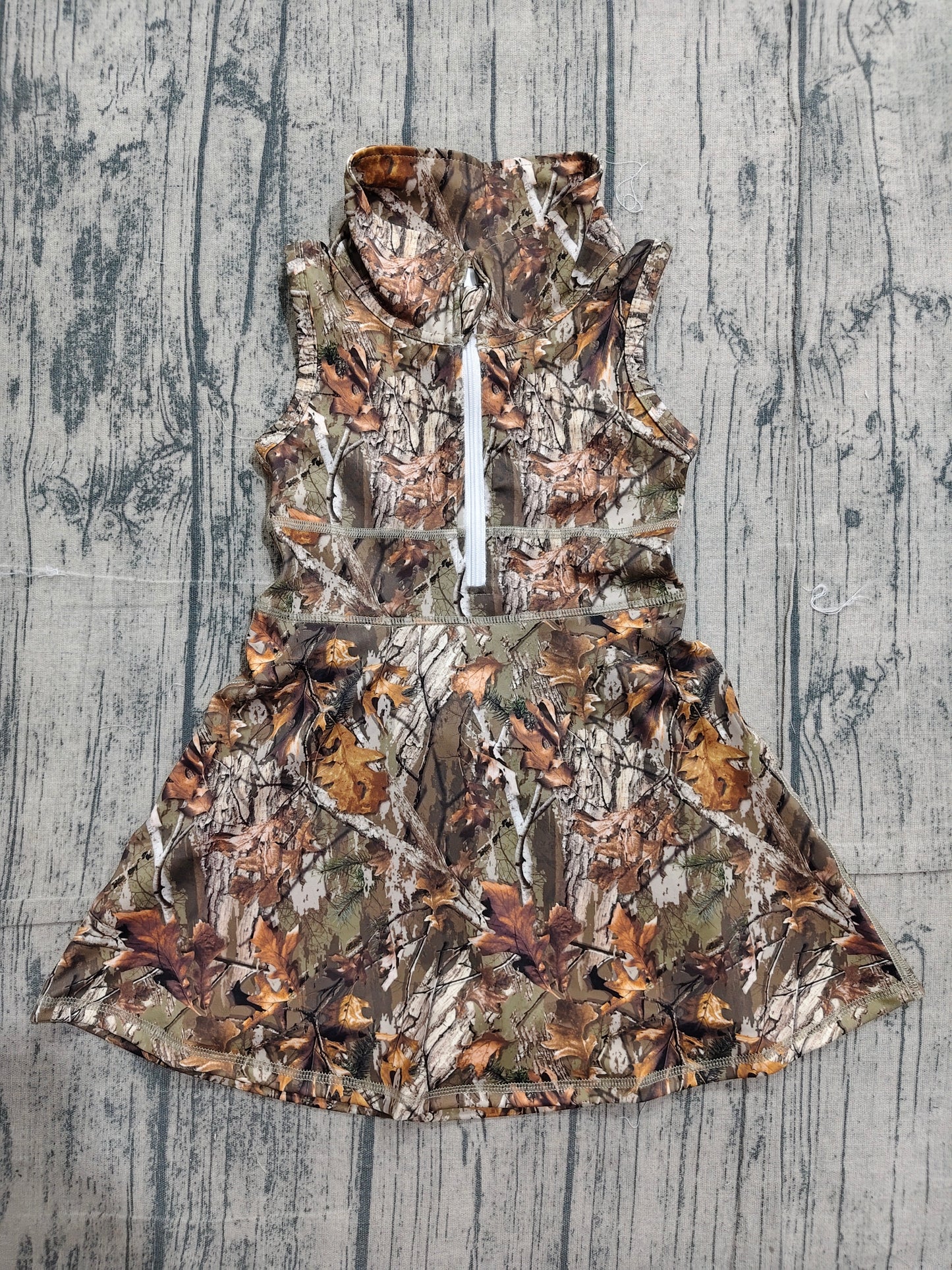 Baby Girls Camo Leaves Athletic Active Wear Knee Length Dresses Preorder