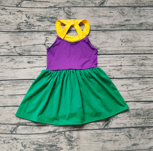 Baby Girls Purple Mardi Gras Active Wear Athletic Dresses Preorder