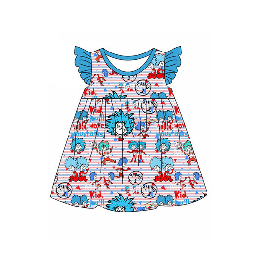 Baby Girls Dr Reading Blue Knee Length Dresses Preorder