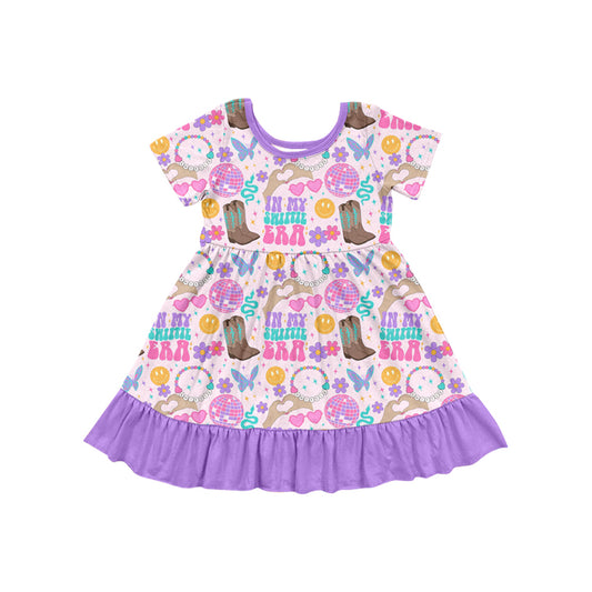 Baby Girls Lavender Tour Singer Ruffle Knee Length Dresses Preorder
