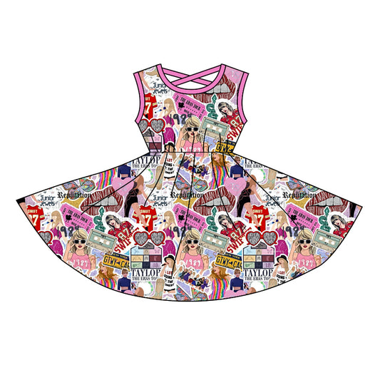 Baby Girls Singer Tapes Knee Length Dresses Preorder
