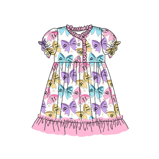 Baby Girls Easter Bows Knee Length Dresses Preorder