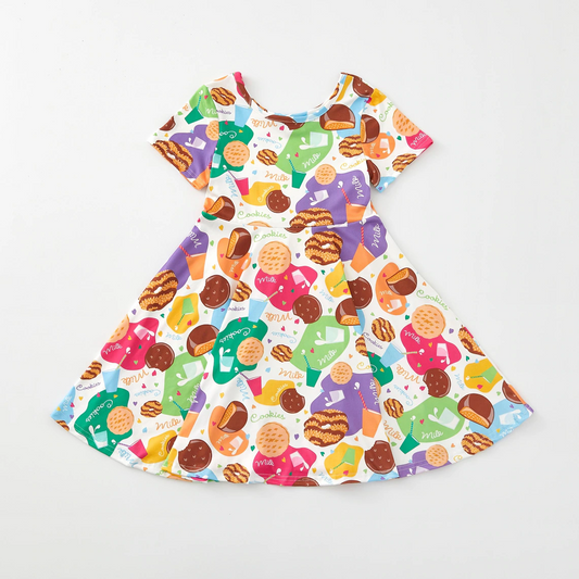 Baby Girls Cookie Short Sleeve Knee Length Dresses Preorder