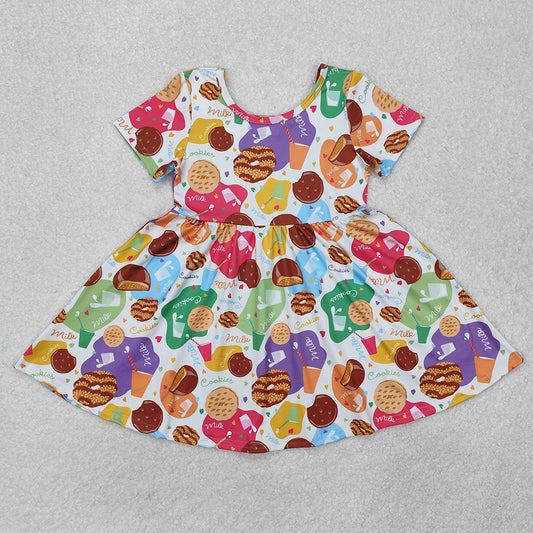 Baby Girls Cookie Short Sleeve Knee Length Dresses