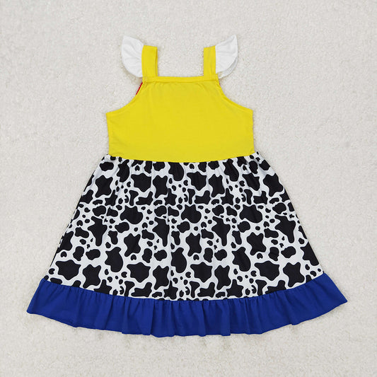 Baby Girls Toy Cow Knee Length Dresses