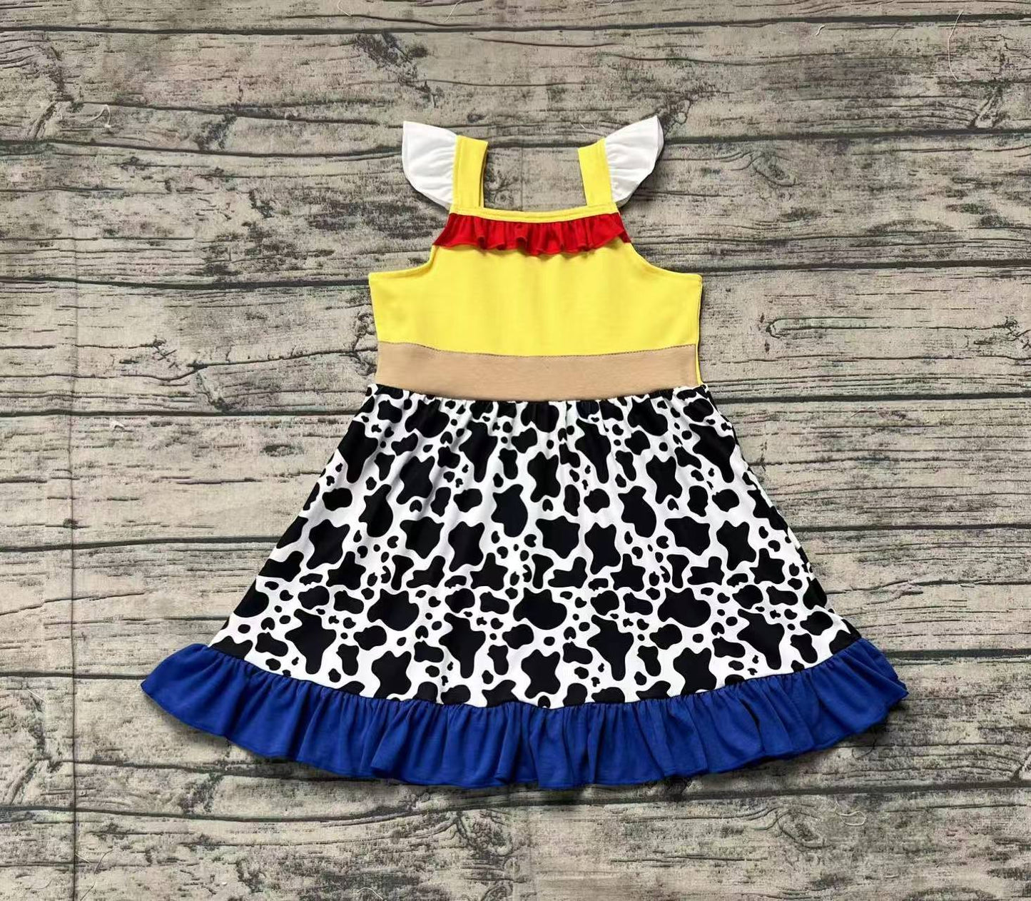 Baby Girls Toy Cow Knee Length Dresses