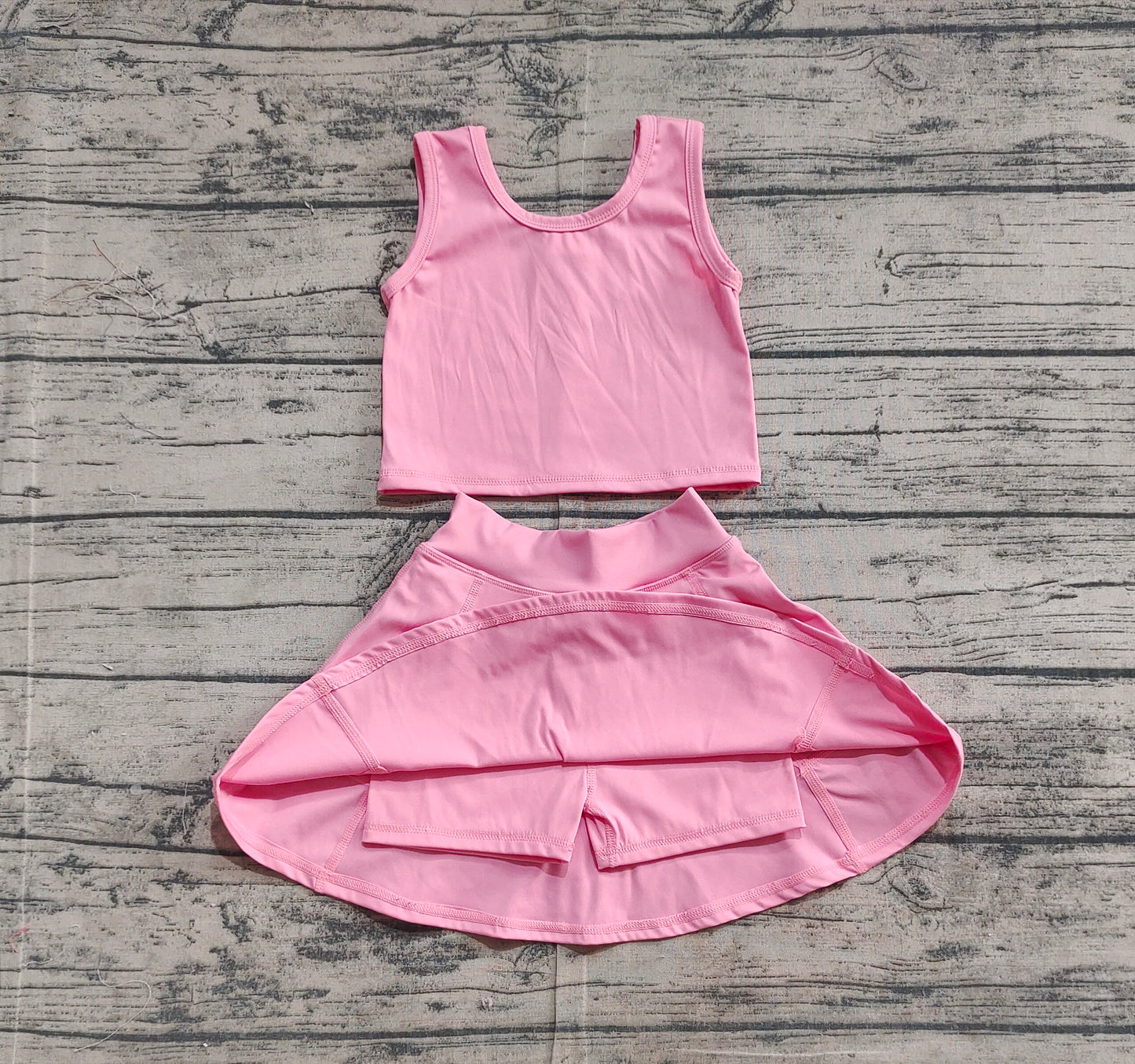 Baby Girls Rust Vest Top Sports Skorts Clothes Sets