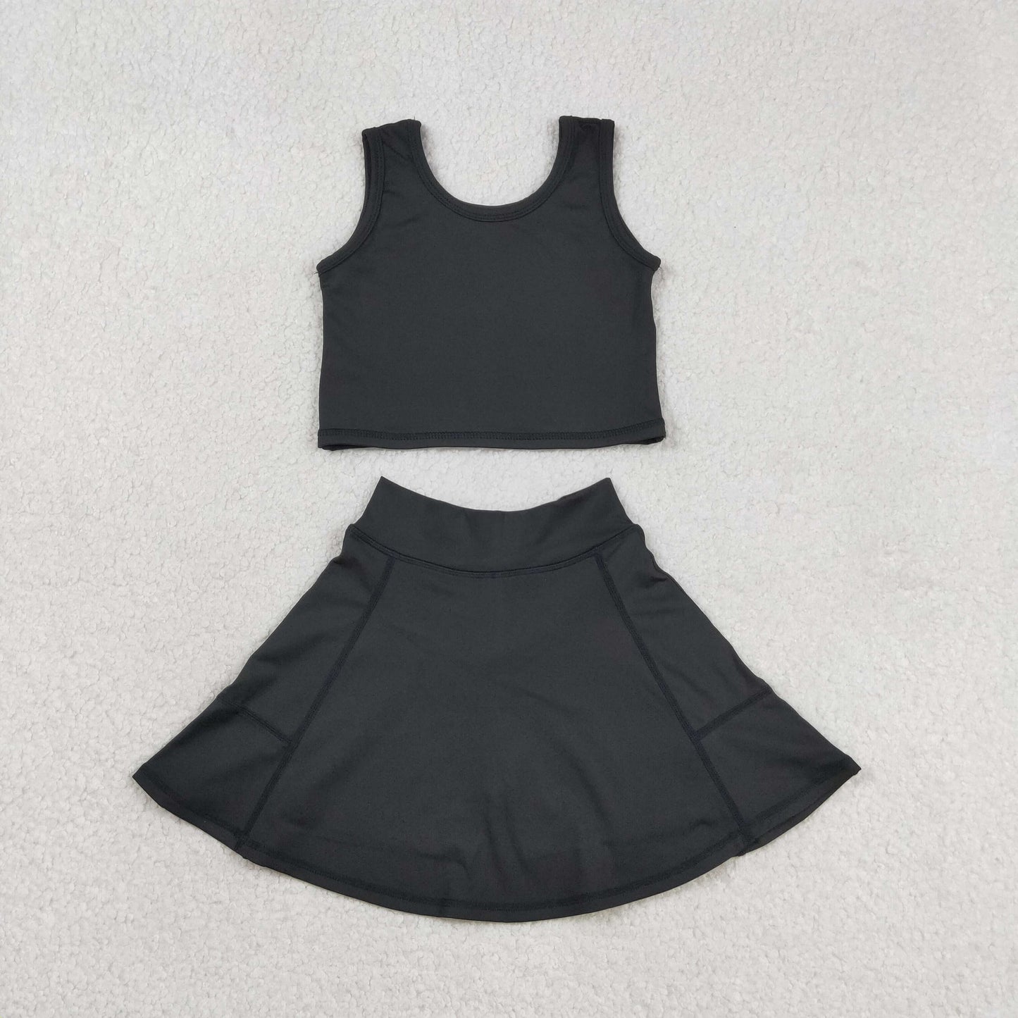 Sibling Baby Girls 6 Style Black Athletic Active Wear Work Out Dresses Set