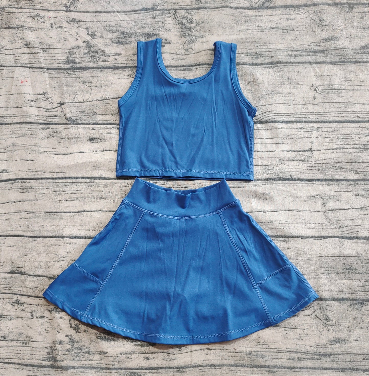 Baby Girls Dark Blue Vest Top Sports Skorts Clothes Sets