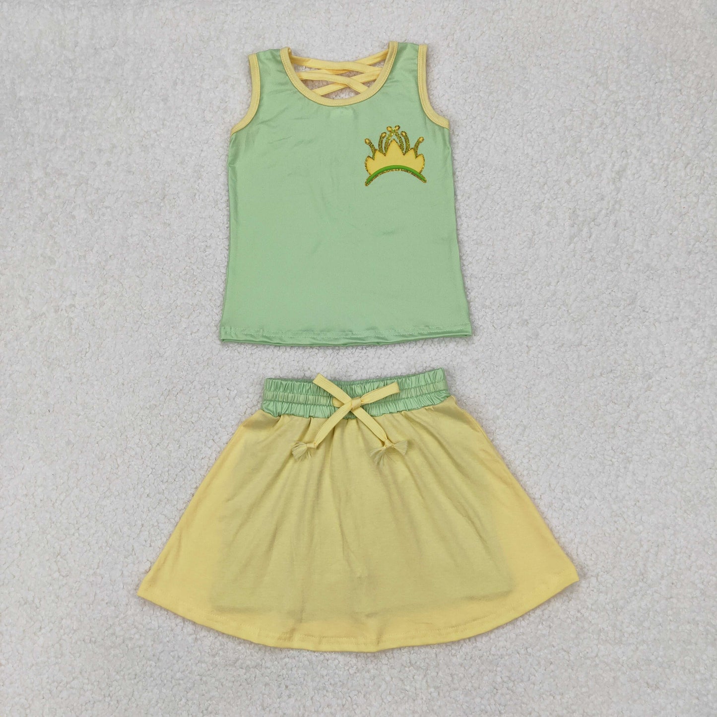 Sibling 10(7) Colors Baby Girls Princess Castles Shirt Skorts Skirts Outfits