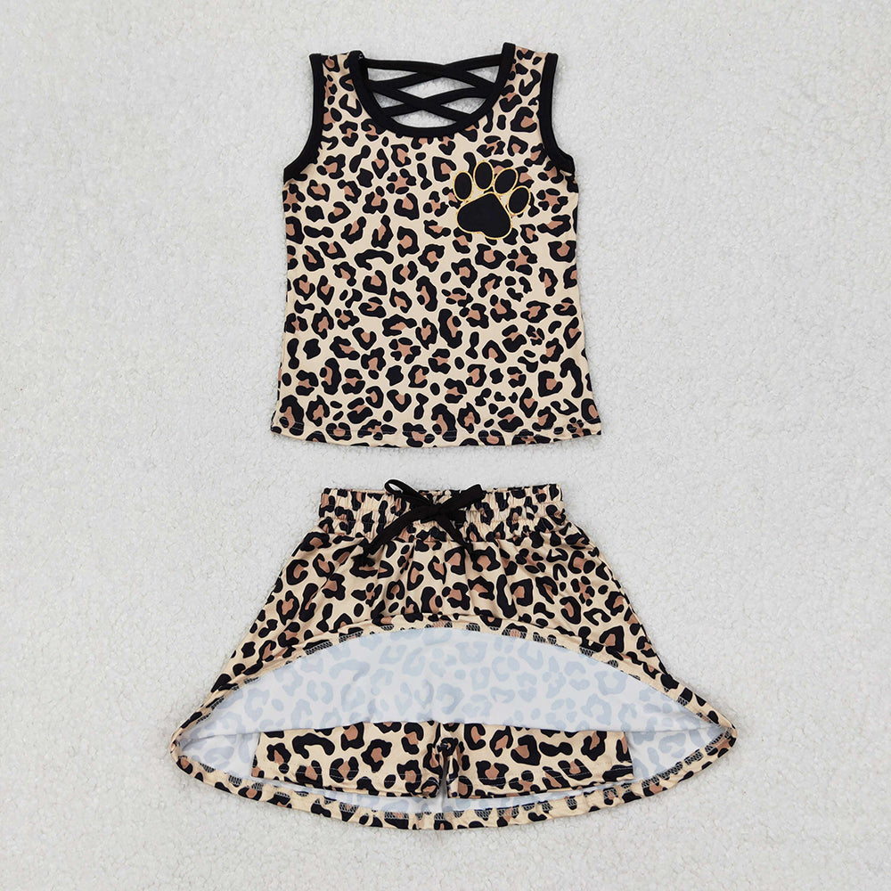 Sibling 7 Colors Baby Girls Princess Shirt Skorts Skirts Outfits