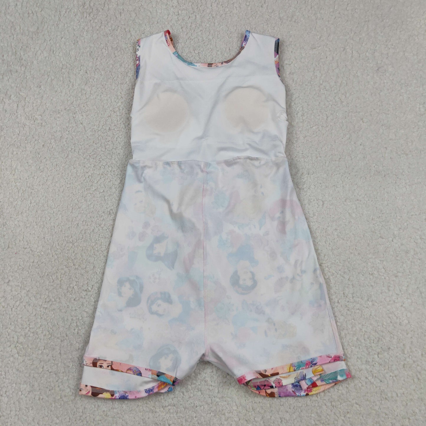 Sibling Baby Girls Sleeveless Flower Bows Yoga Active Shorts Knee Length Dresses