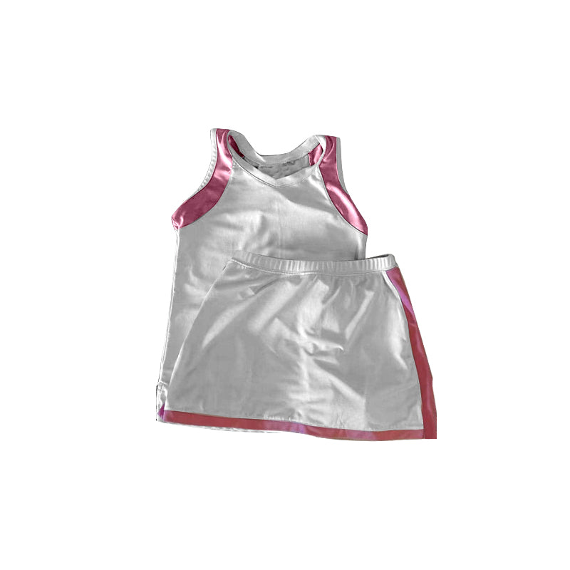 Baby Girls Pink Sleeveless Top Skort Yoga Active Set Preorder