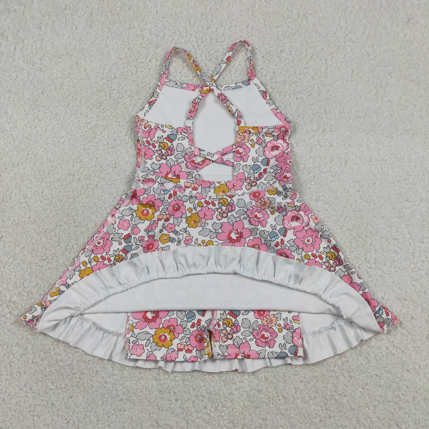 Sibling Baby Girls Straps Sports Wear Yoga Athletic Knee Length Dresses
