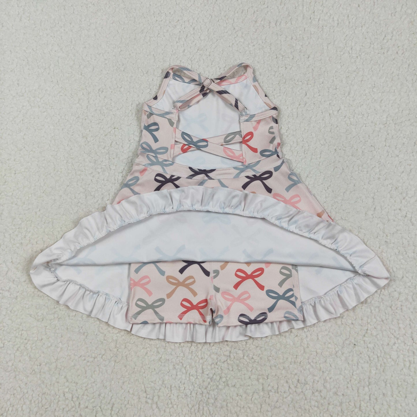 Sibling Baby Girls Straps Sports Wear Yoga Athletic Knee Length Dresses