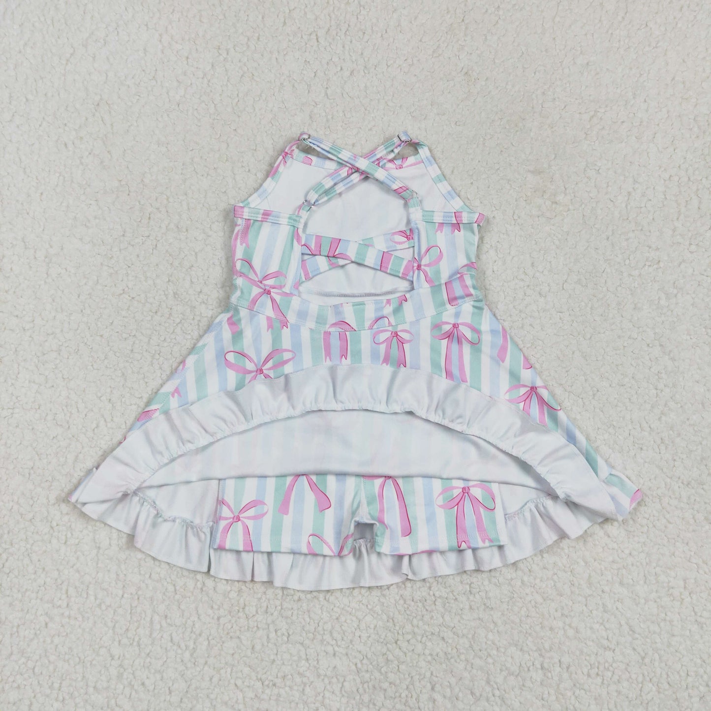 Sibling Baby Girls Straps Sports Wear Yoga Athletic Knee Length Dresses