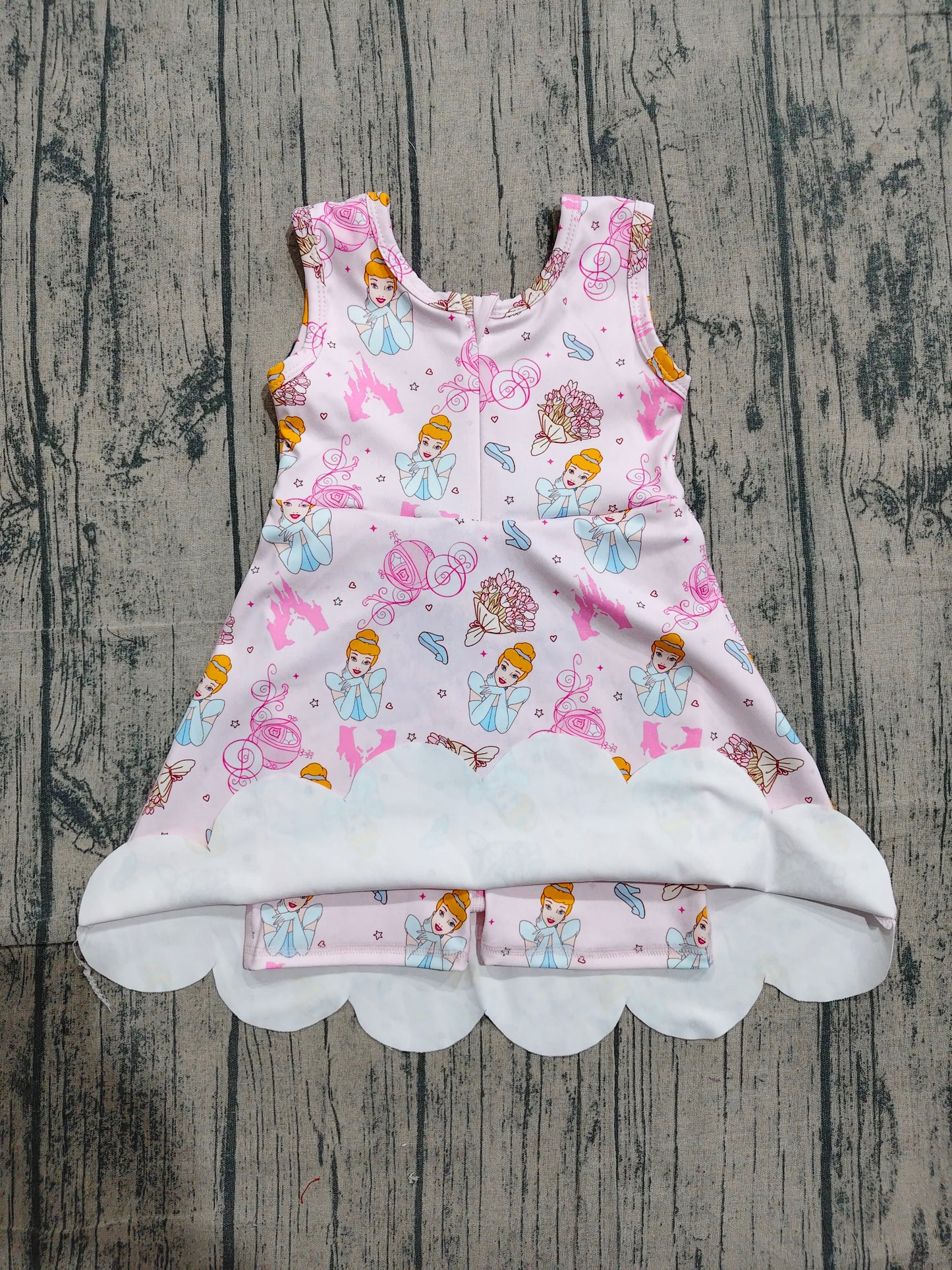 Baby Girls Pink Sleeveless Princess Yoga Knee Length Dresses Preorder