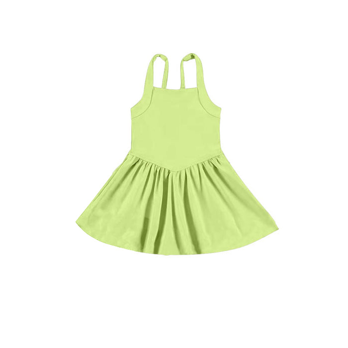 Baby Girls Aqua Strap Activity Wear Yoga Knee Length Dresses Preorder