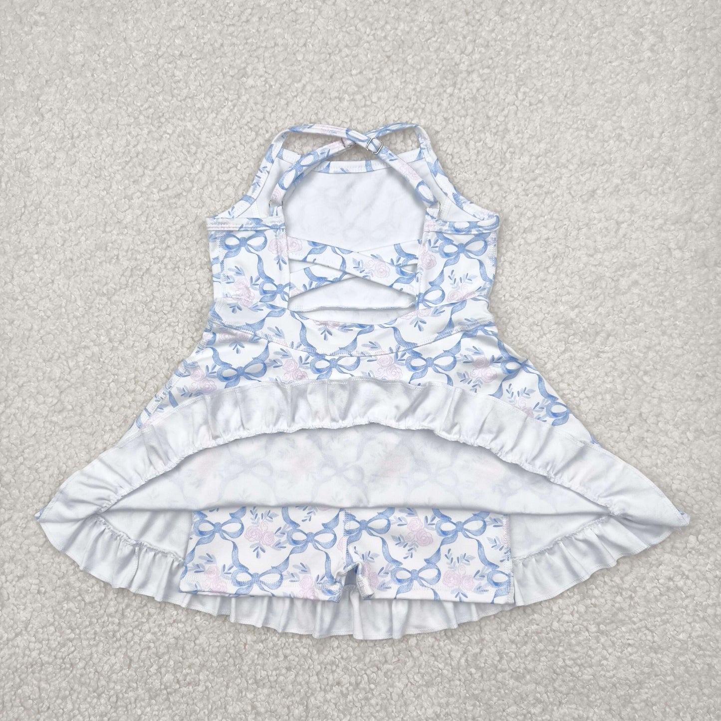 Sibling Baby Girls Straps Sports Wear Yoga Athletic Knee Length Dresses