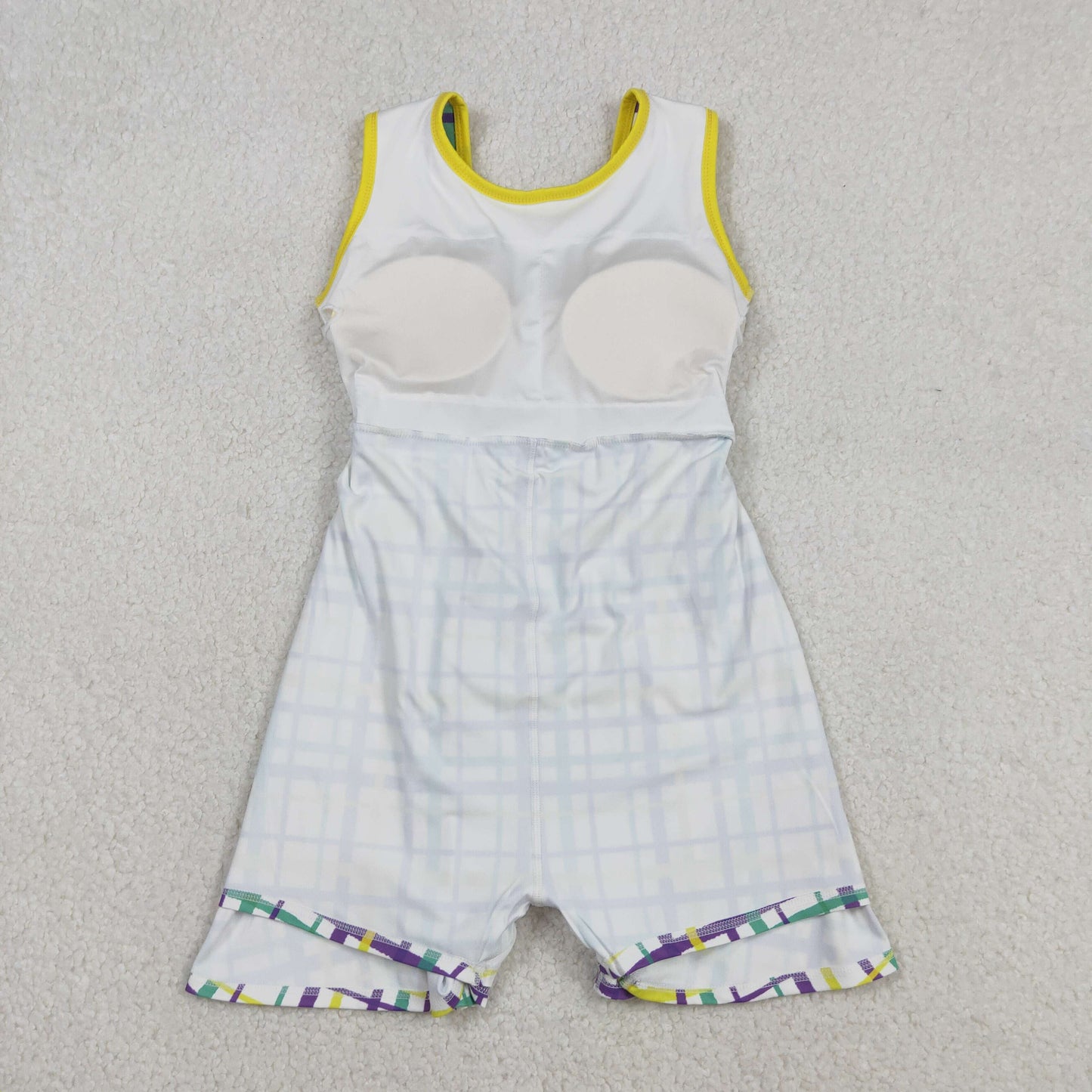 Sibling Baby Girls Sleeveless Mardigras Yoga Active Shorts Knee Length Dresses