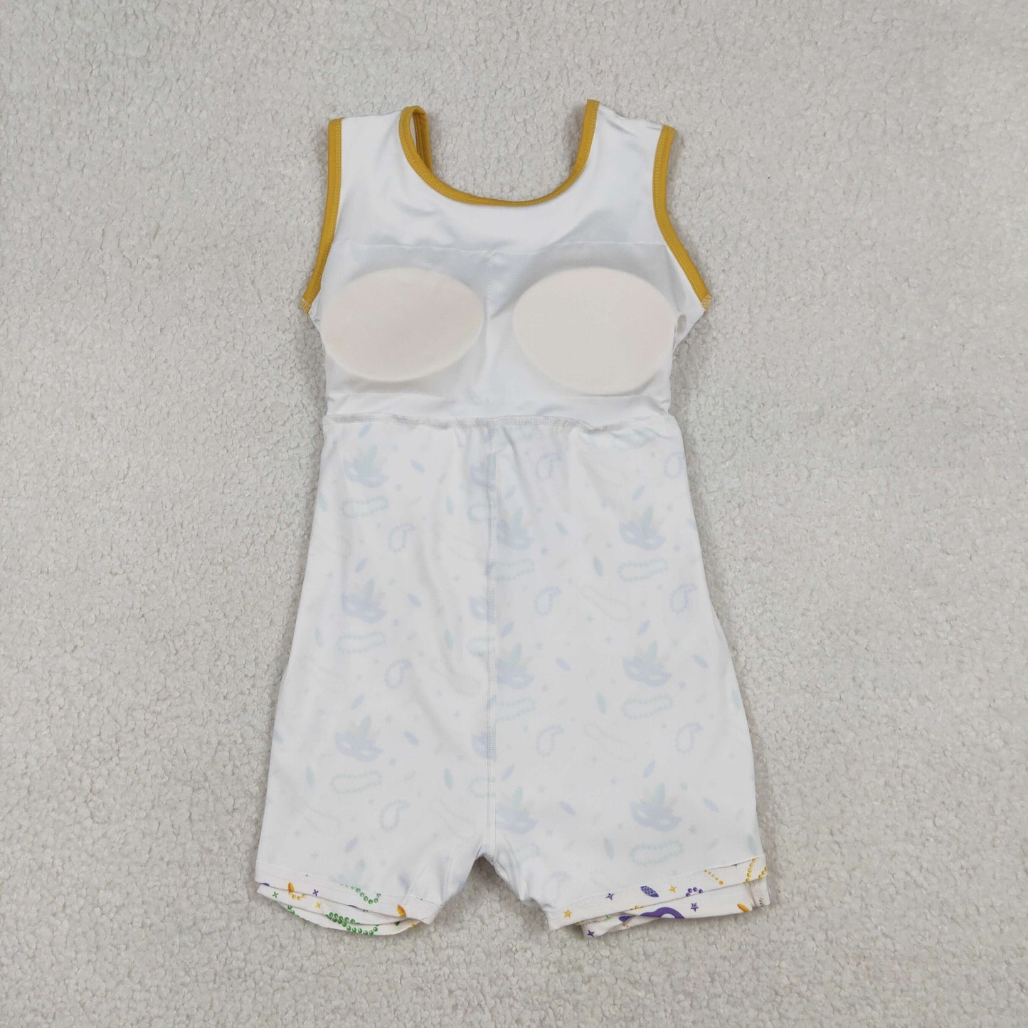 Sibling Baby Girls Sleeveless Mardigras Yoga Active Shorts Knee Length Dresses