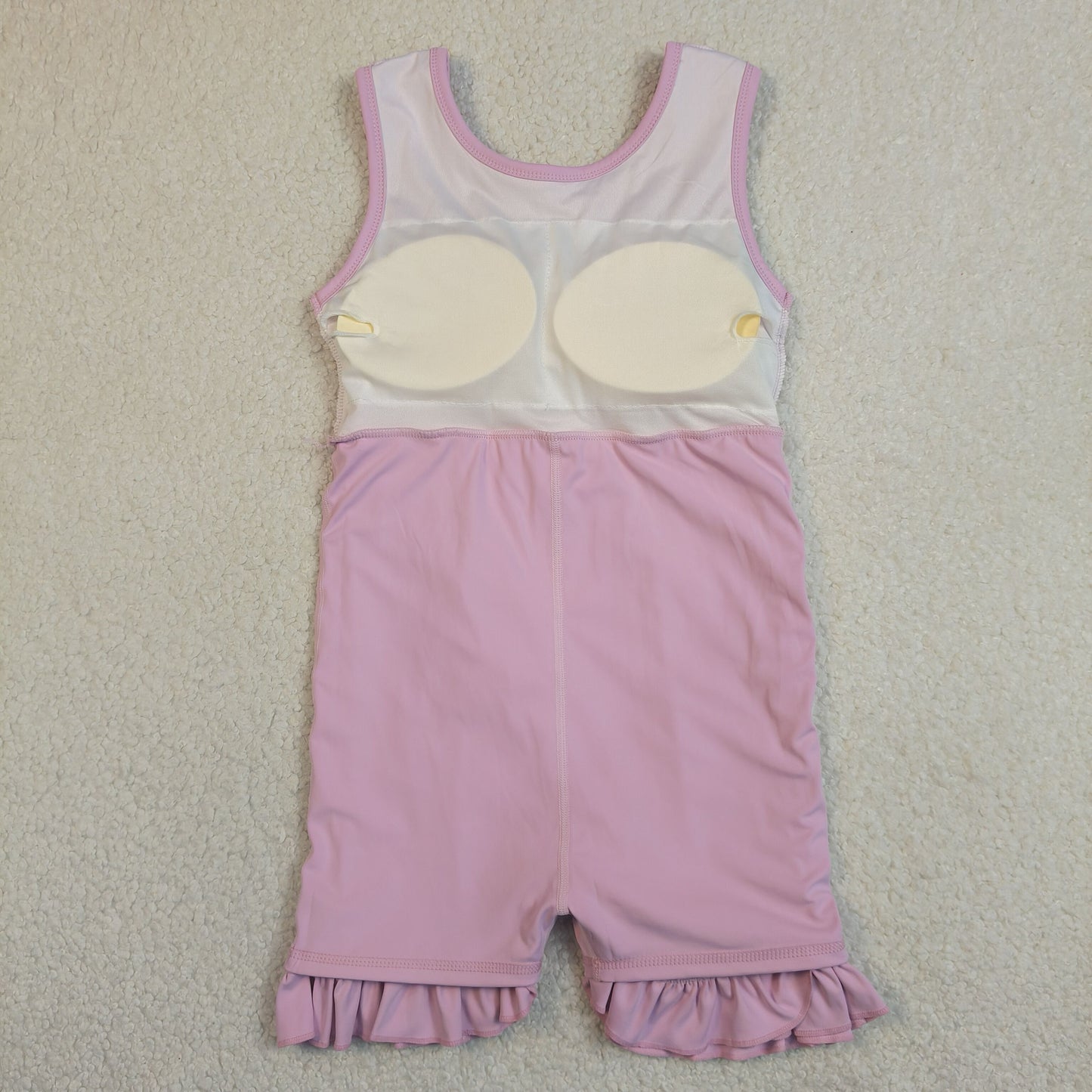 Sibling Baby Girls Sleeveless Yoga Active Shorts Ruffle Knee Length Dresses