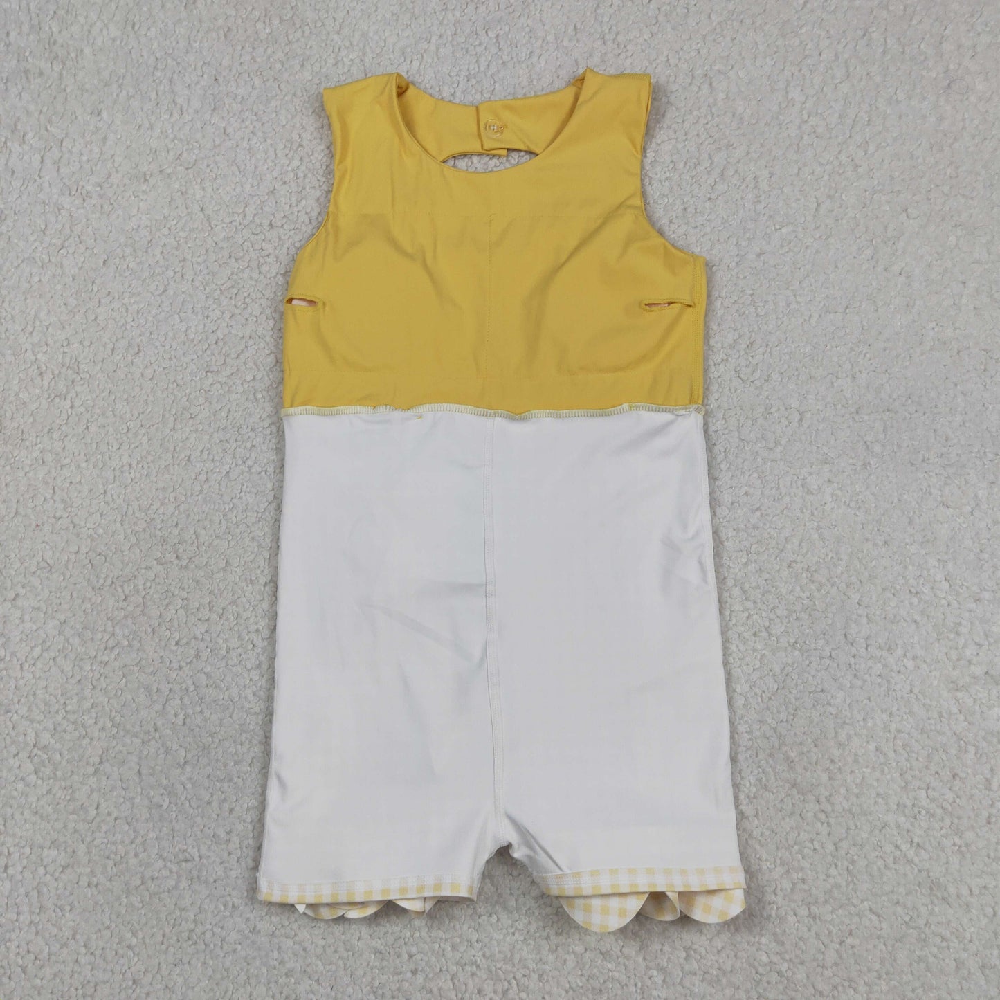 Sibling Baby Girls Bows Yoga Active Shorts Scallop Knee Length Dresses