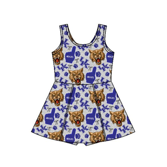 Baby Girls UK Wolf Pawls Team Yoga Active Shorts Knee Length Dresses Preorder