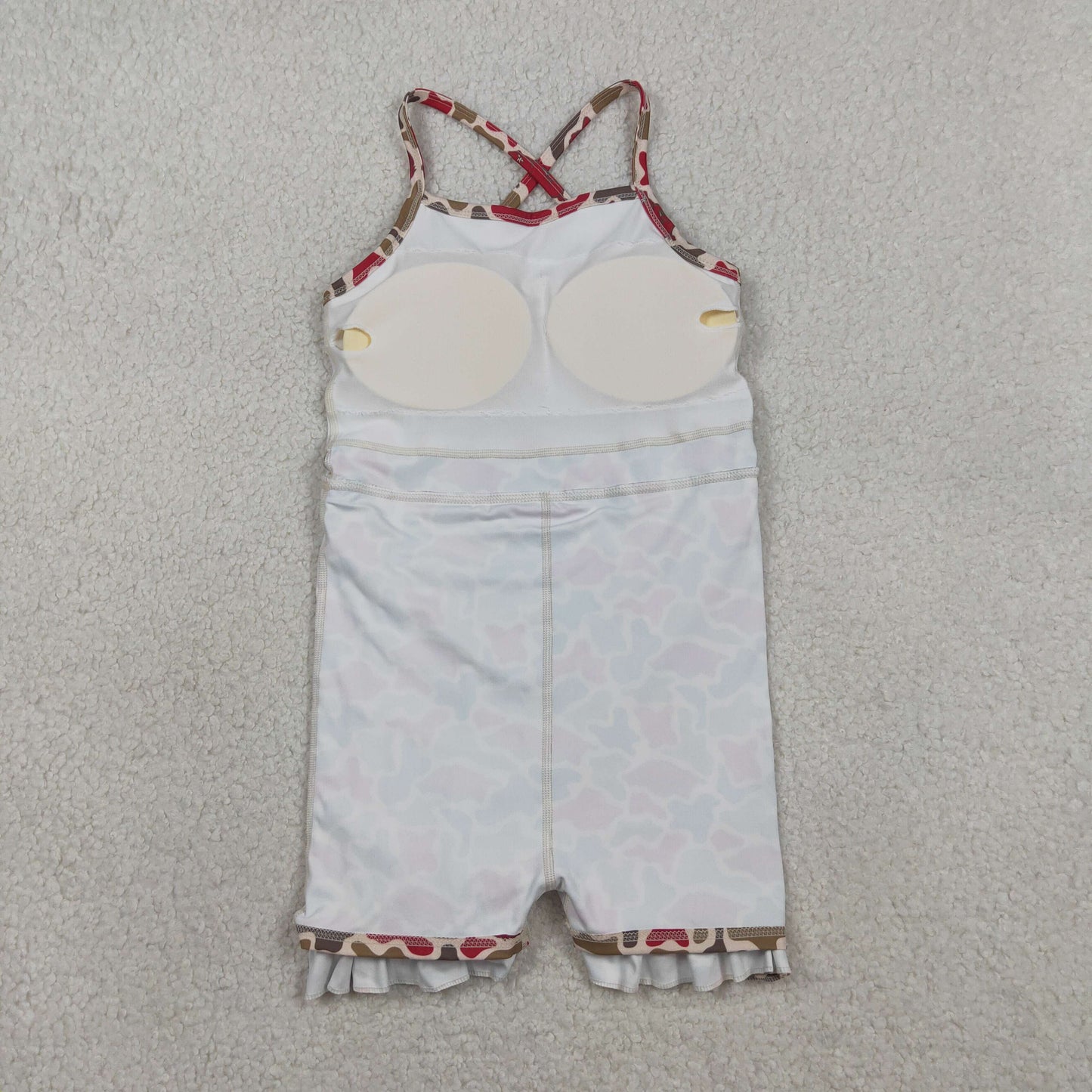 Sibling Baby Girls Strap Leopard Team Yoga Active Short Team Knee Length Dresses