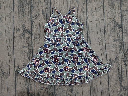 Baby Girls Strap Camo AU Team Yoga Active Shorts Ruffle Knee Length Dresses Preorder
