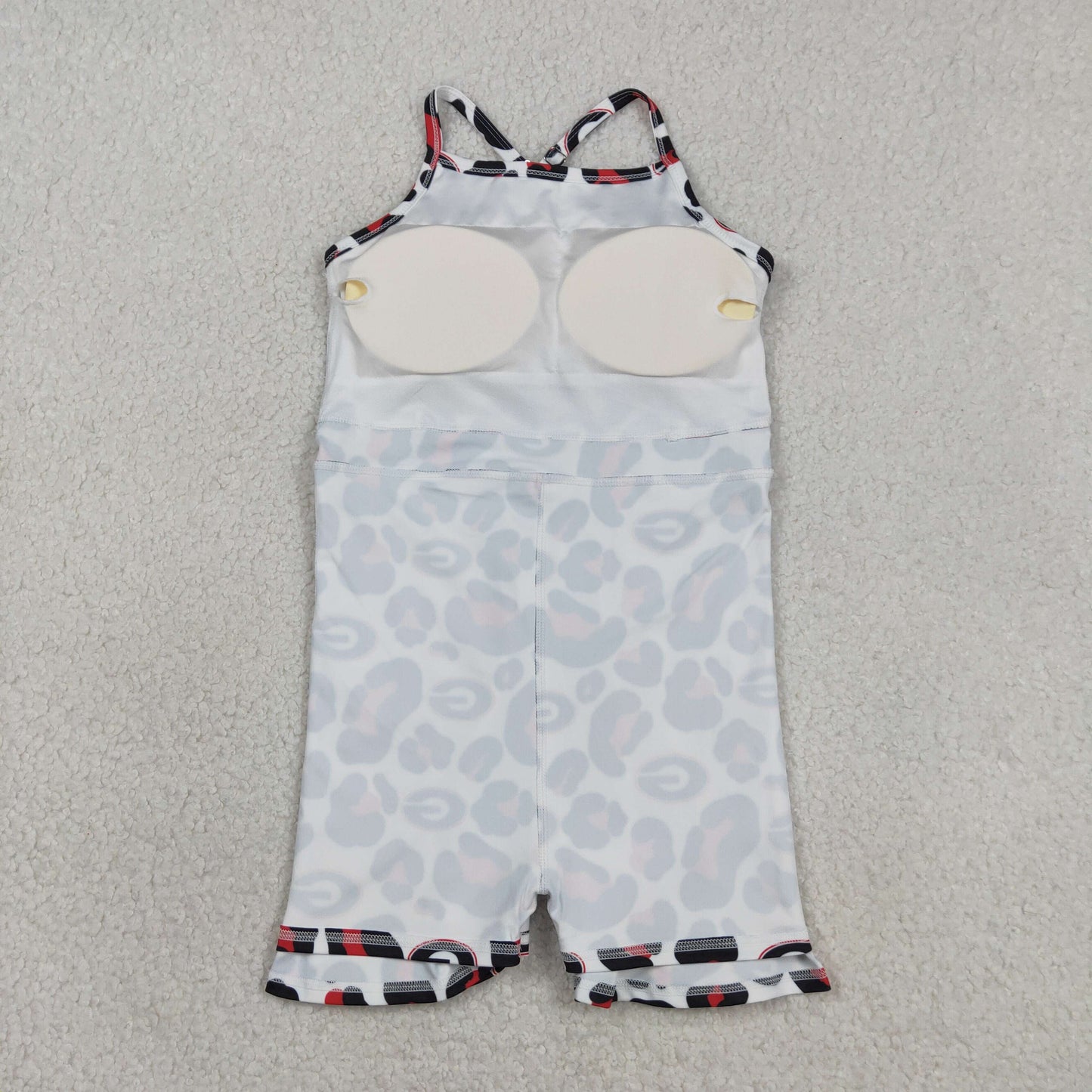 Baby Girls Strap Black Red Leopard G Team Yoga Active Shorts Knee Length Dress