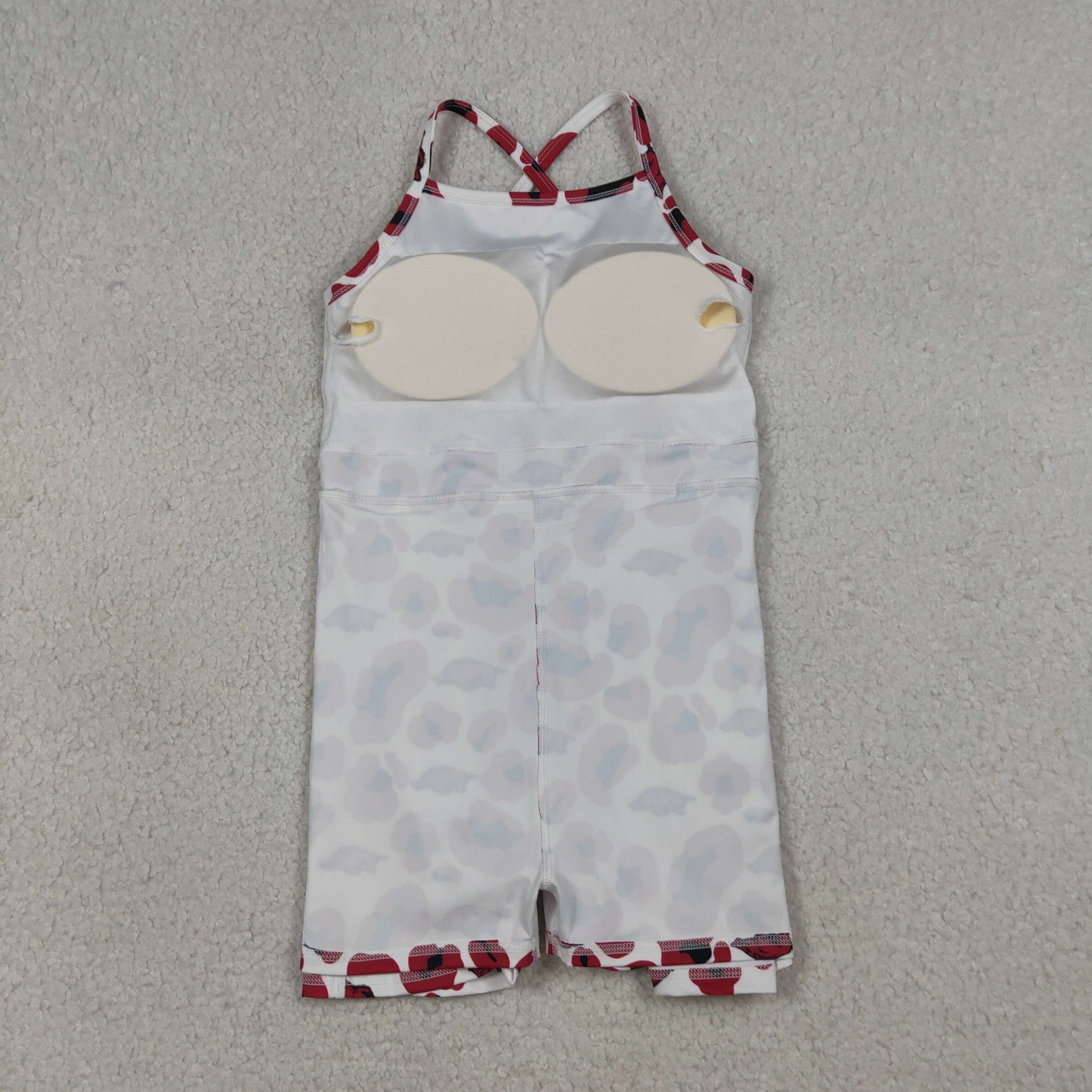 Sibling Baby Girls Strap Leopard Team Yoga Active Short Team Knee Length Dresses