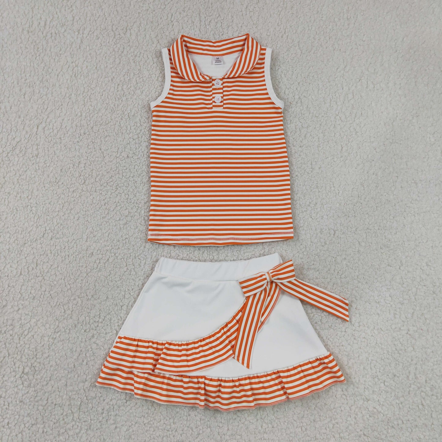 Sibling Baby Girls Bows Checked Button Vests Ruffle Skirt Shorts Yoga Active Clothes Sets