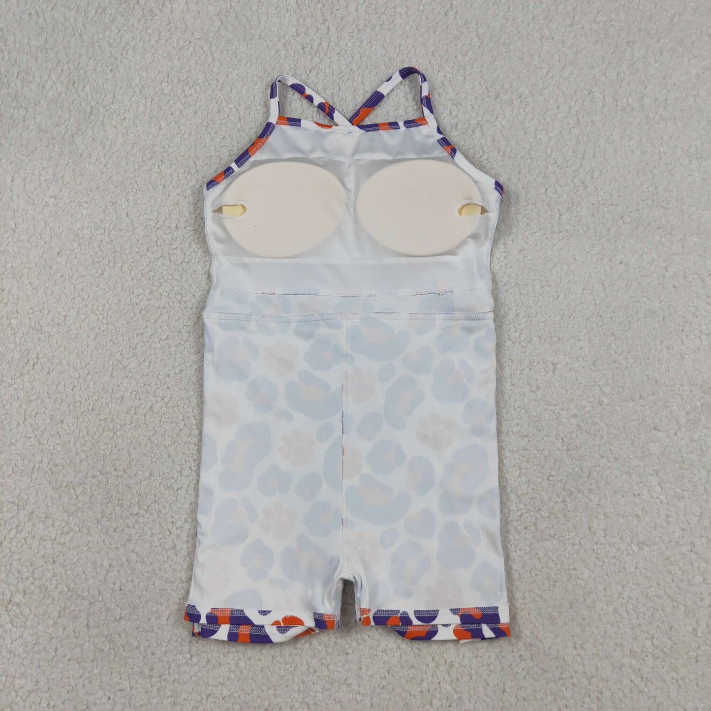 Baby Girls Strap Leopard Pawls Team Yoga Active Shorts Knee Length Dress
