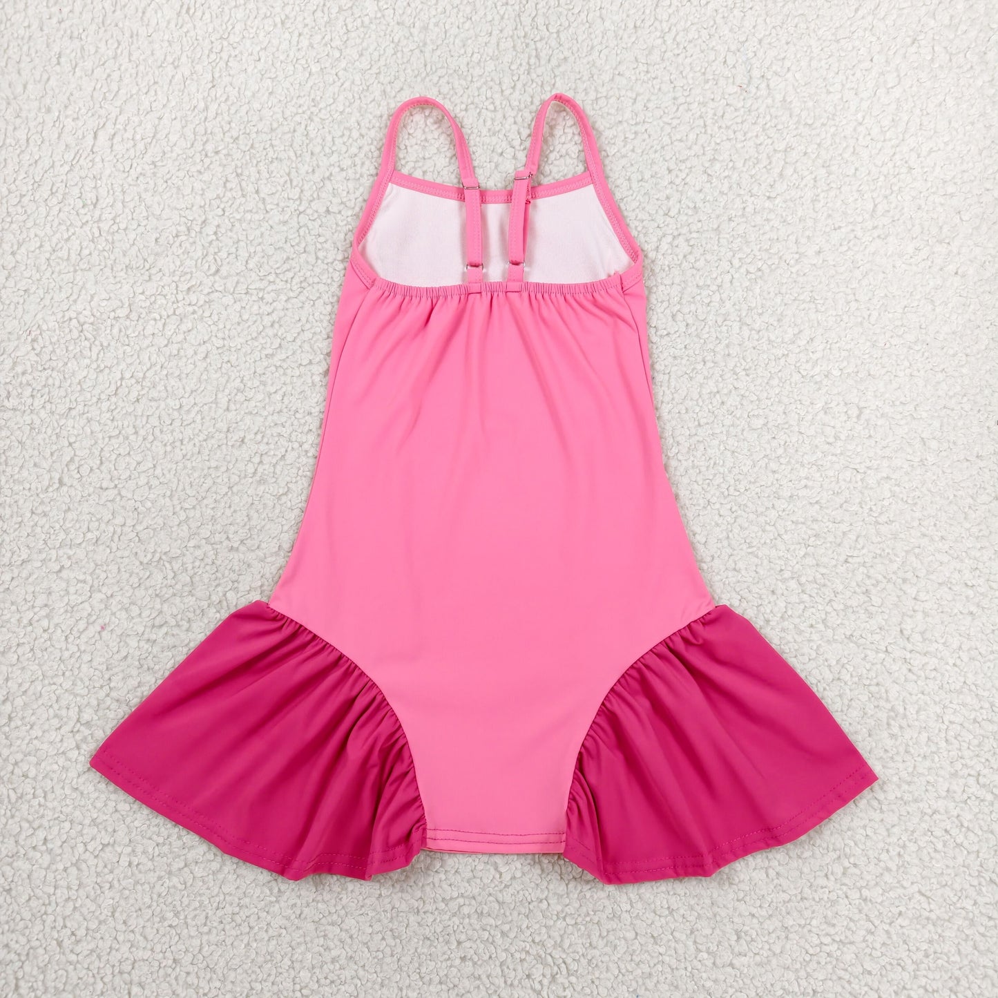 Baby Girls Pink Strap Yoga Active Shorts Knee Length Dresses