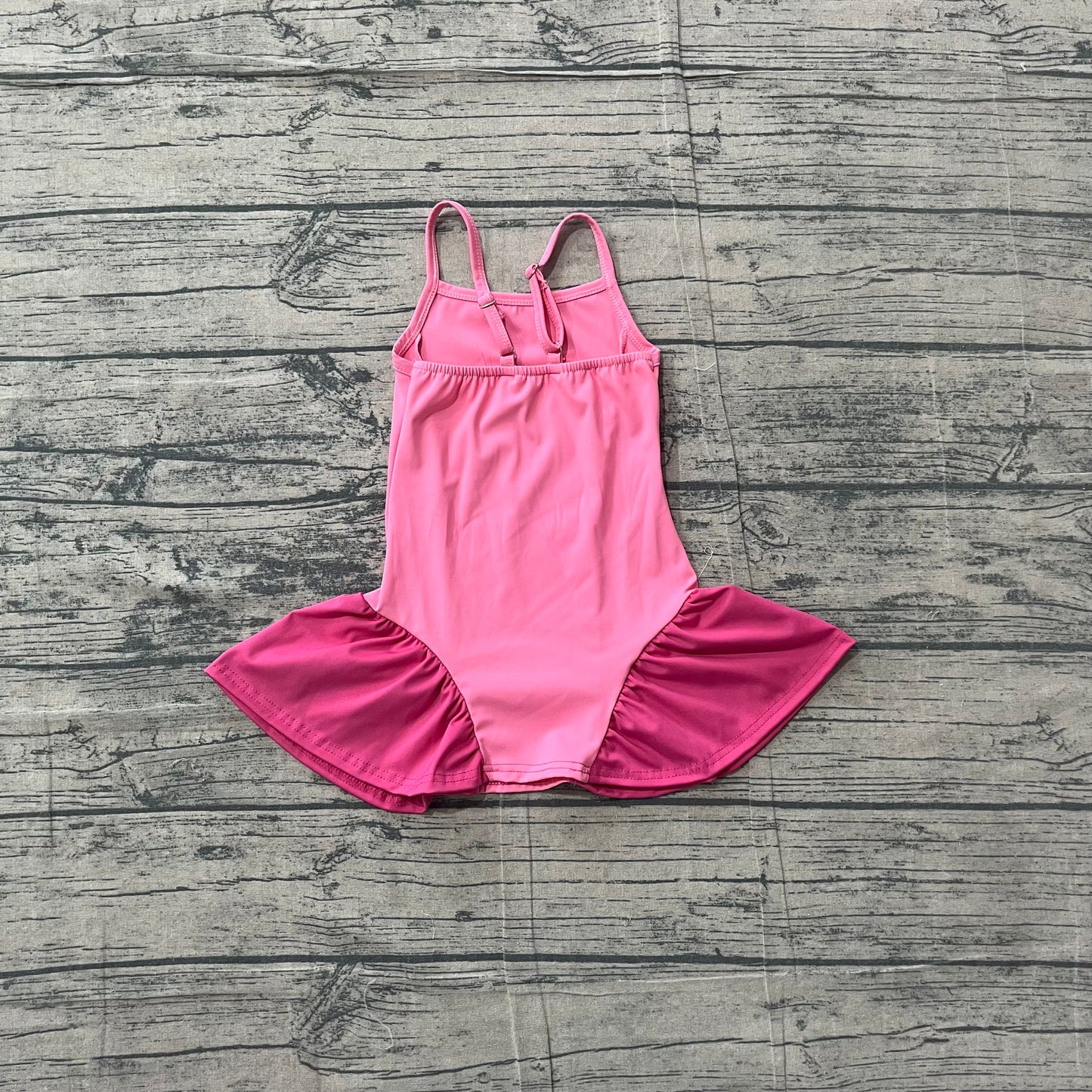 Baby Girls Pink Strap Yoga Active Shorts Knee Length Dress Preorder