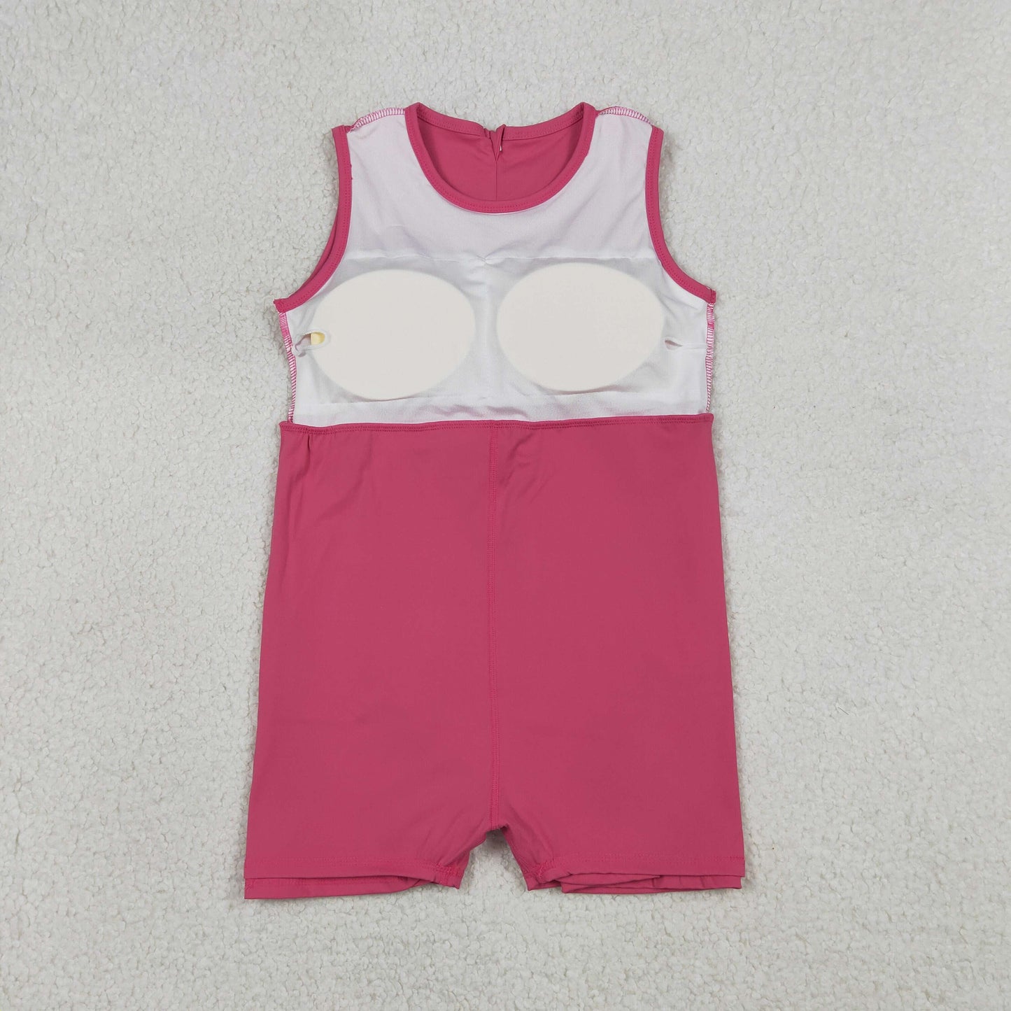 Baby Girls Pink Sleeveless Yoga Active Shorts Knee Length Dresses