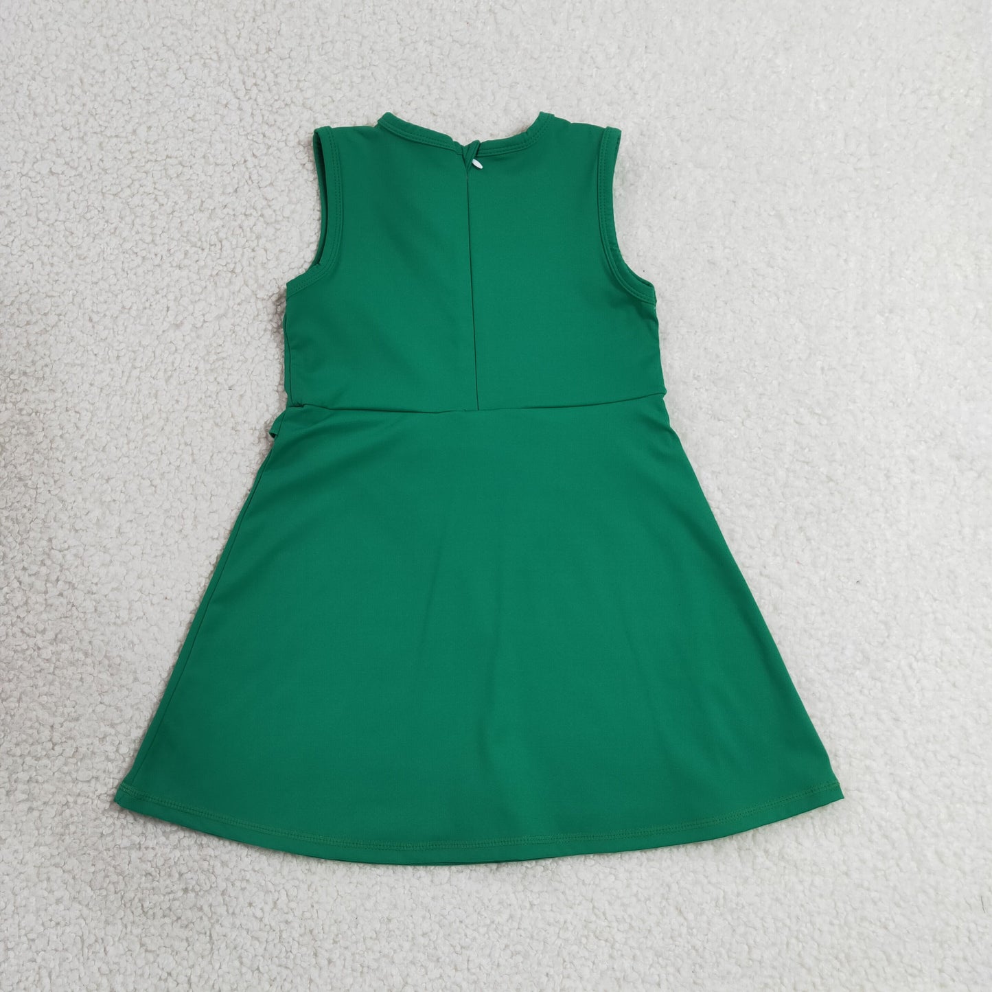 Baby Girls Green Sleeveless Yoga Active Shorts Knee Length Dresses