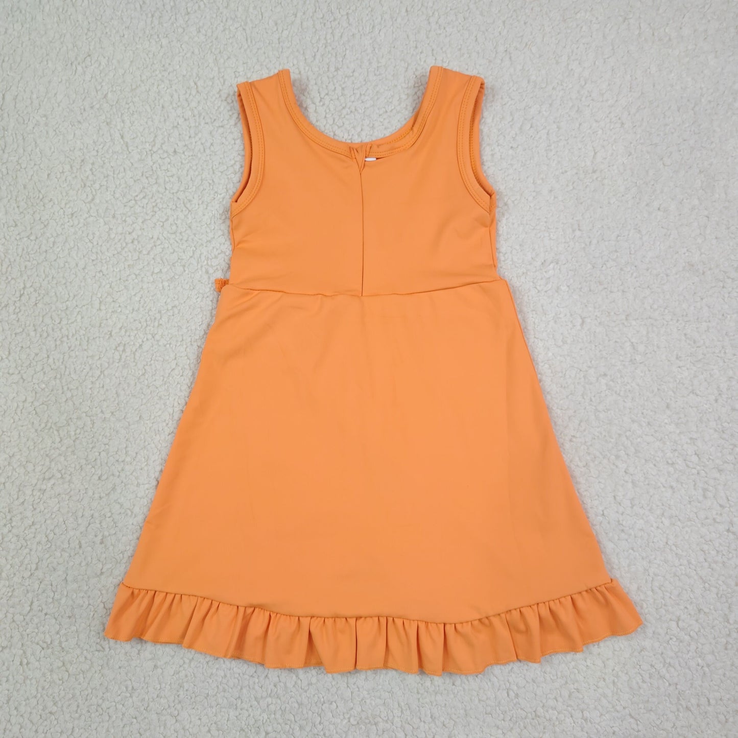 Sibling Baby Girls Sleeveless Yoga Active Ruffle Knee Length Dresses