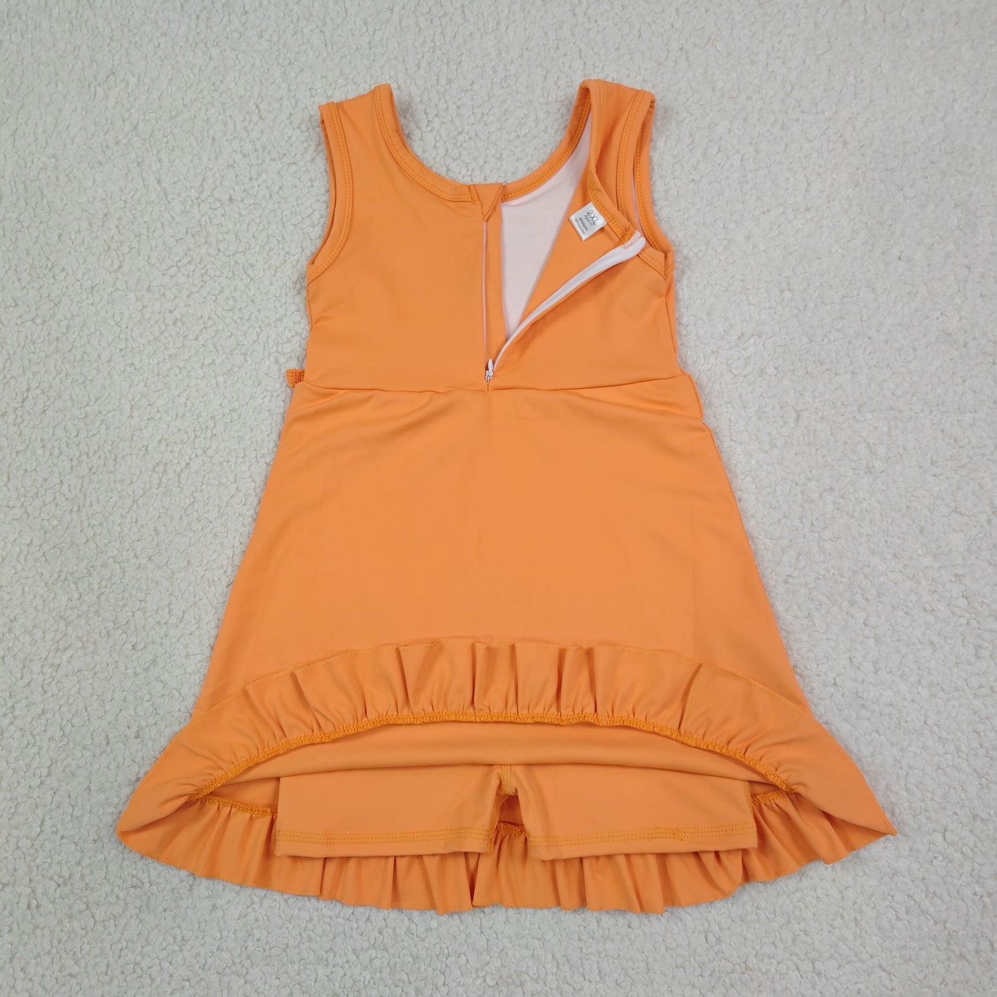 Sibling Baby Girls Sleeveless Yoga Active Ruffle Knee Length Dresses