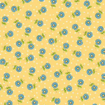 Baby Girls Sleeveless Blue Flowers Knee Length Dresses Preorder