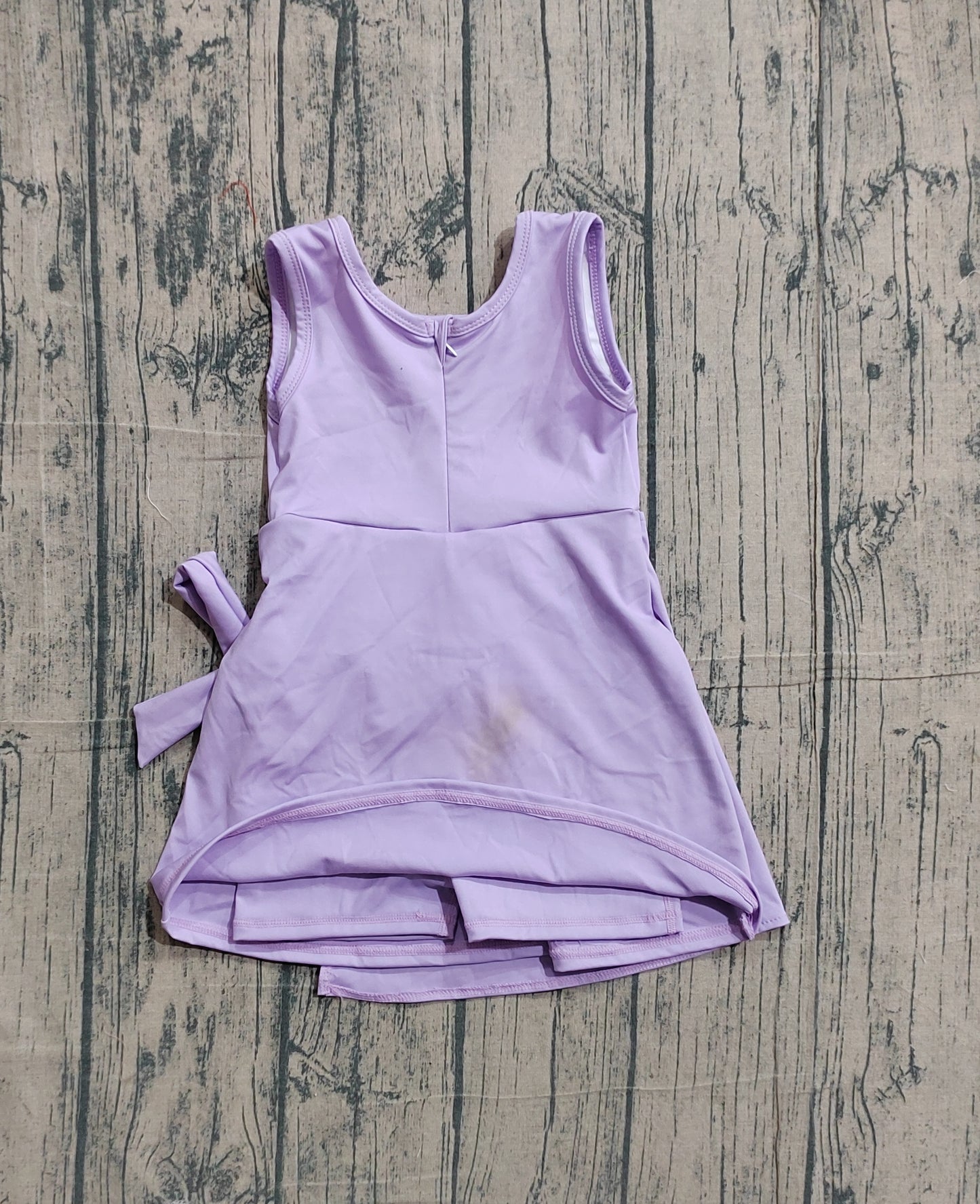 Baby Girls Lavender Sleeveless Yoga Active Short Knee Length Dresses