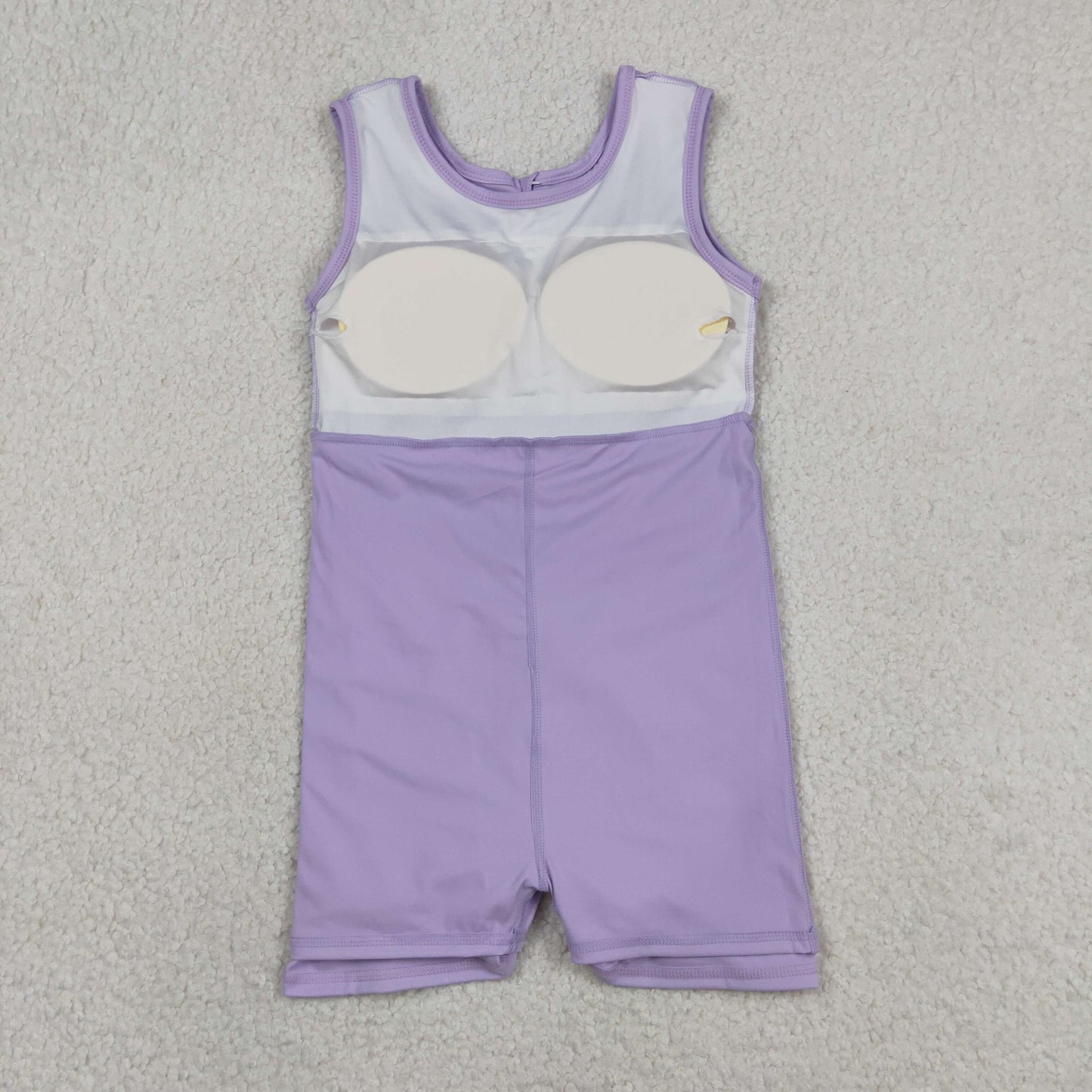 Baby Girls Lavender Sleeveless Yoga Active Short Knee Length Dresses