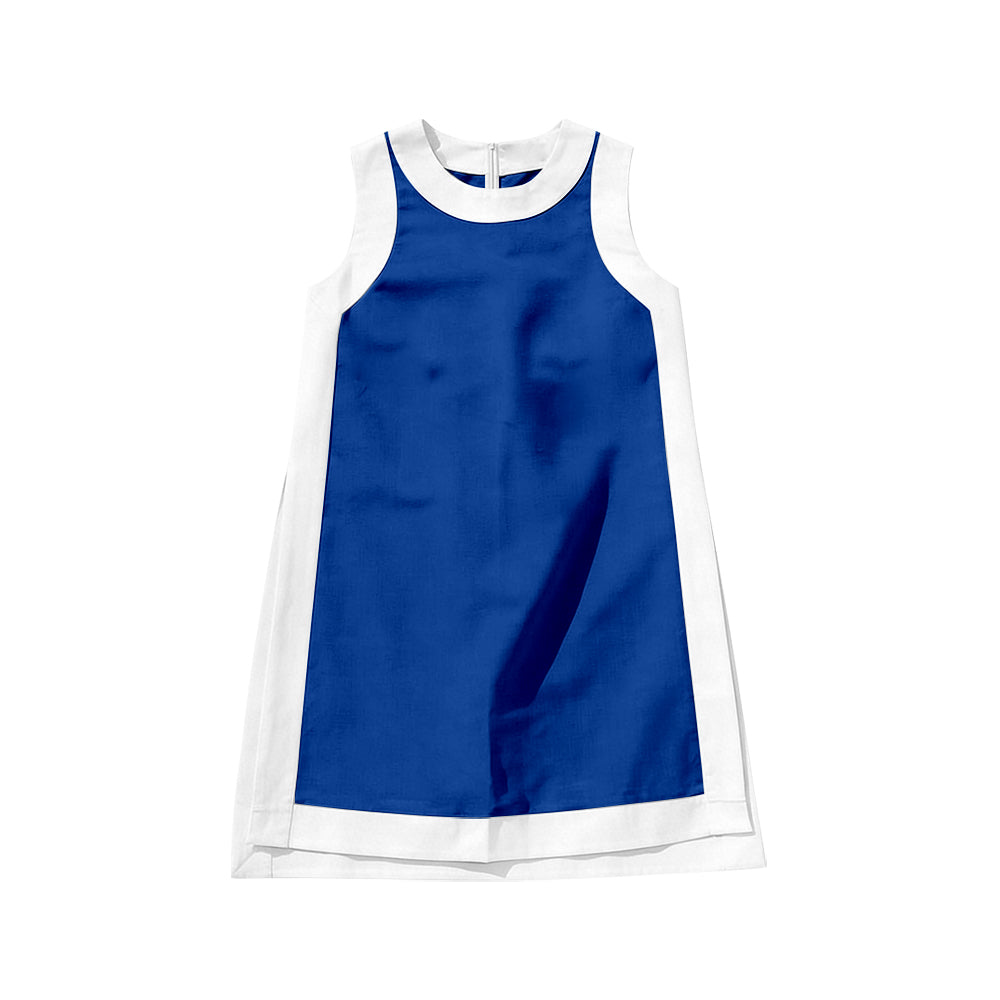 Baby Girls Hot Blue Sleeveless Yoga Active Shorts Knee Length Dress Preorder