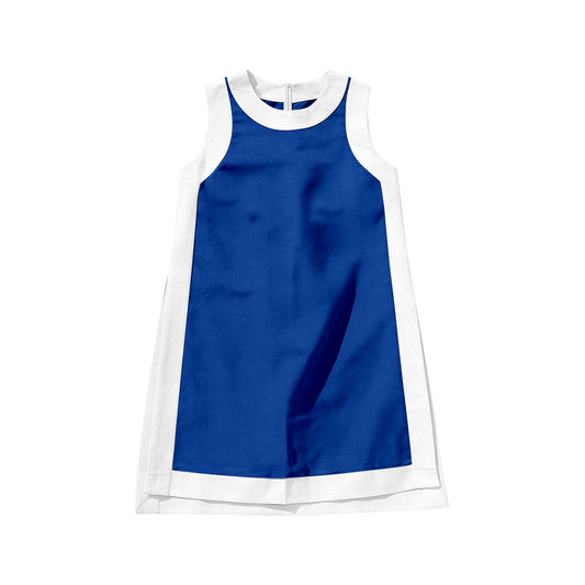 Baby Girls Hot Blue Sleeveless Yoga Active Shorts Knee Length Dress Preorder