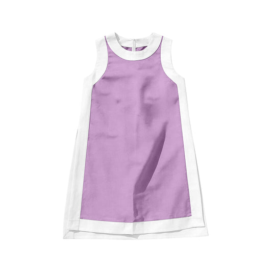 Baby Girls Lavender Sleeveless Yoga Active Shorts Knee Length Dress Preorder