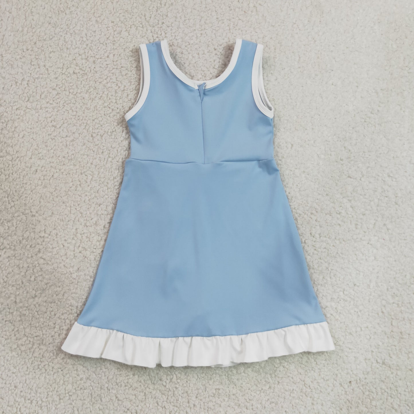Sibling Baby Girls Sleeveless Yoga Active Shorts Ruffle Knee Length Dresses