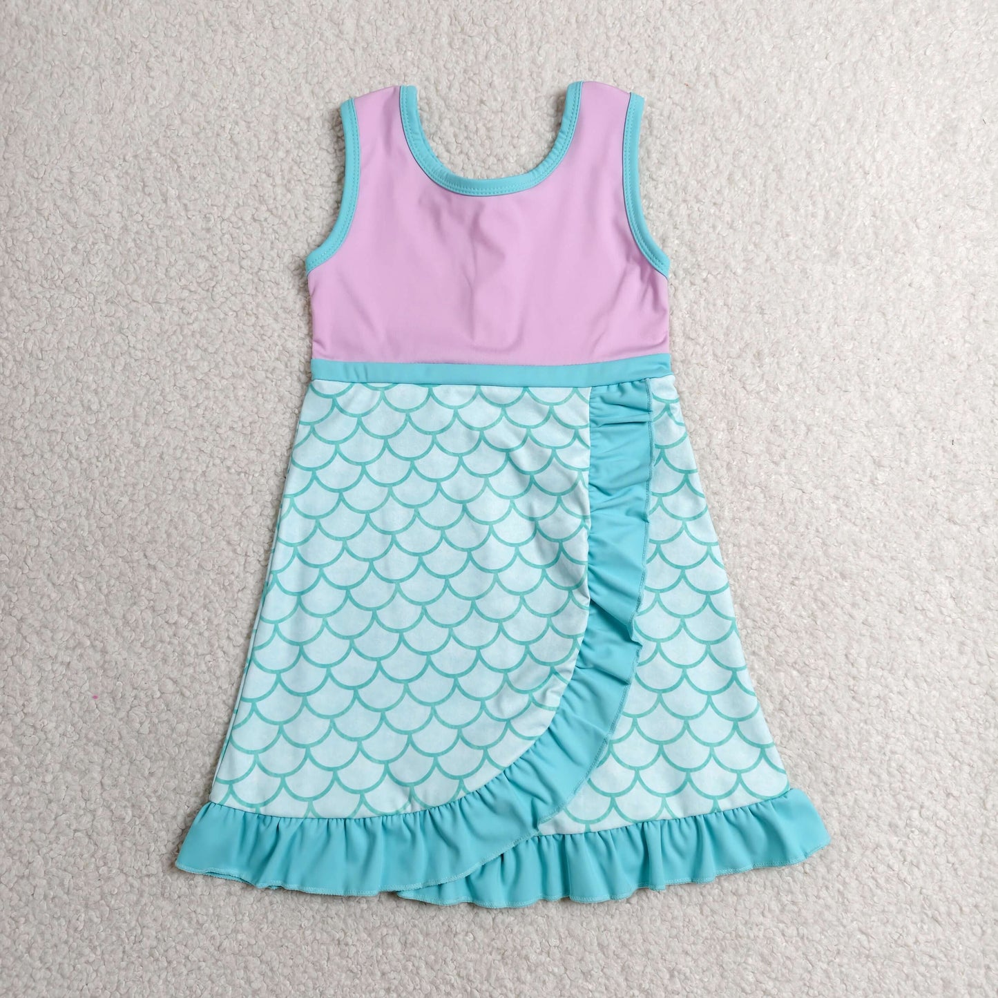 Sibling Baby Girls Sleeveless Yoga Active Short Knee Length Dresses