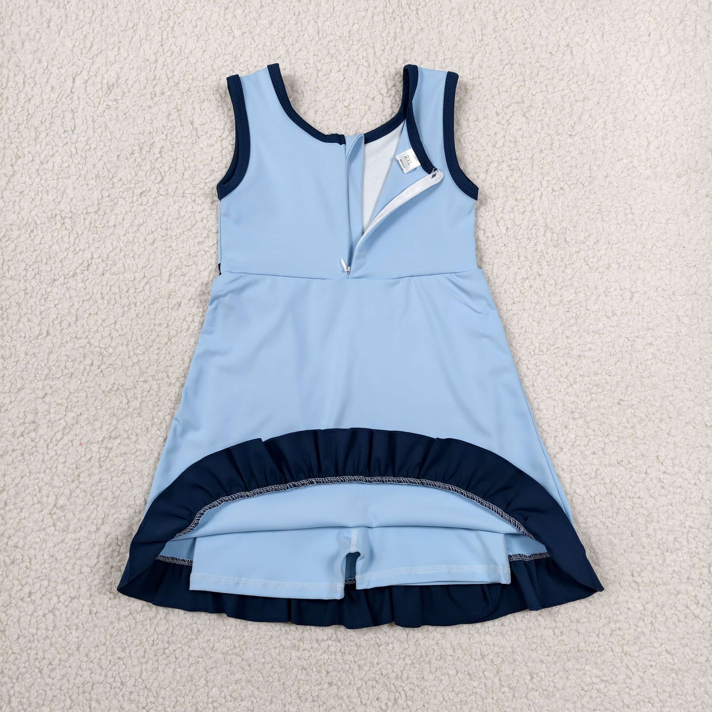 Sibling Baby Girls Sleeveless Yoga Active Short Knee Length Dresses