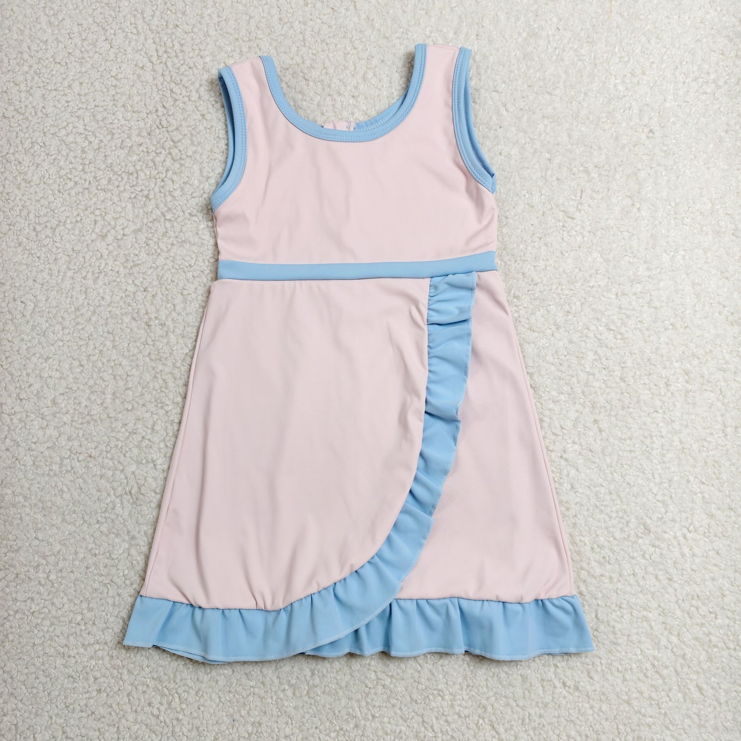 Sibling Baby Girls Sleeveless Yoga Active Short Knee Length Dresses